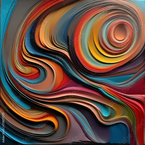 Abstract representation of emotions expressed through a vibrant and expressive palette, conveying depth and complexity1