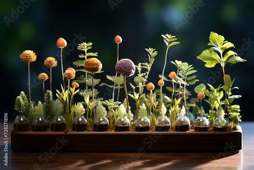 Stages of Development of Leguminous Plants photo
