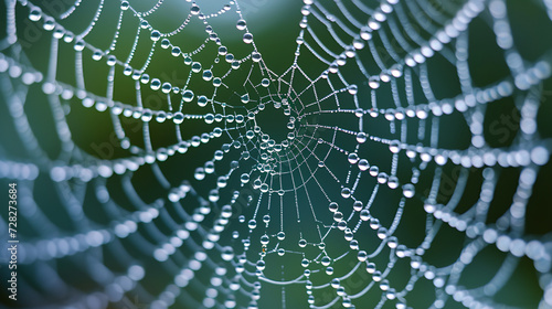 spider web with dew drops © ARM