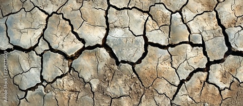 Cracked Wall for Background: A Stunning Visual of Cracked Dry Ground Perfect for Background