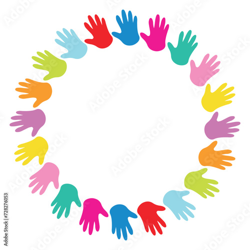 Autism Colorful Hand