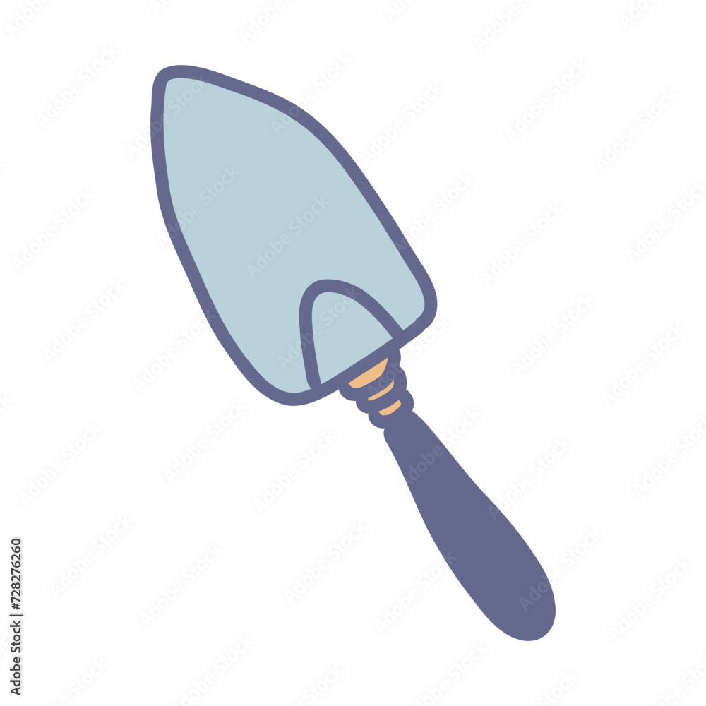 trowel isolated on white background trowel isolated on white background