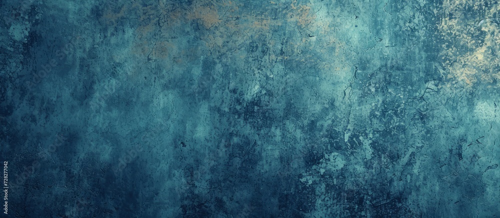 Dirty Blue Concrete Surface: Scratched Texture Background with a Grungy and Raw Dirty Blue Concrete Surface for a Distressed Texture Background Effect