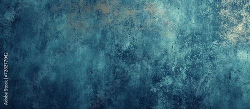 Dirty Blue Concrete Surface: Scratched Texture Background with a Grungy and Raw Dirty Blue Concrete Surface for a Distressed Texture Background Effect