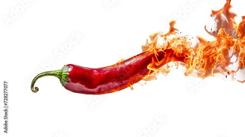 a red hot chili pepper with flames coming out of it