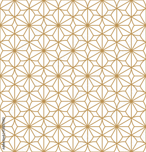 Seamless abstract geometric pattern in Japanese style 
