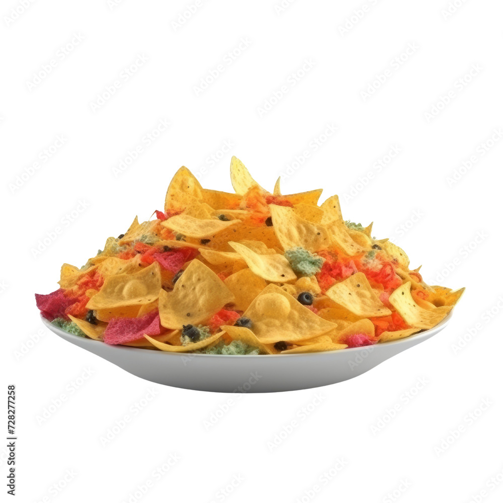 Nachos PNG Cutout, Generative AI Nachos PNG Cutout, Generative AI