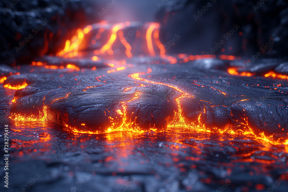 Vulcanic lava lake Vulcanic lava lake