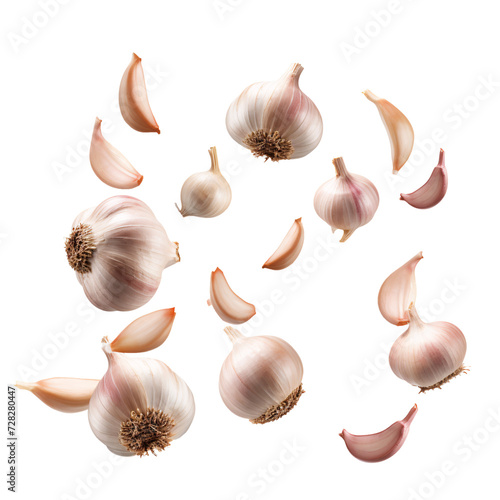 a group of garlic cloves