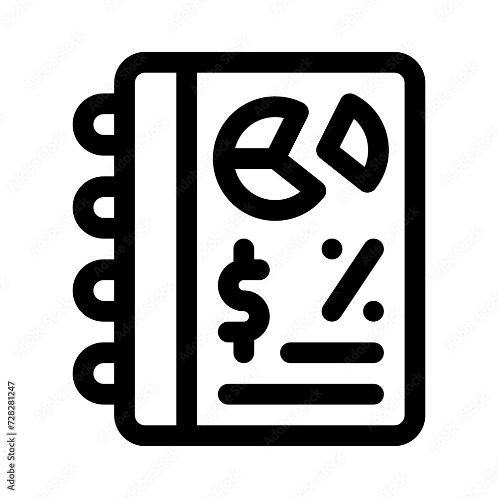 annual report line icon annual report line icon