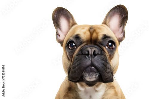 french bulldog breed dog isolated on white background 