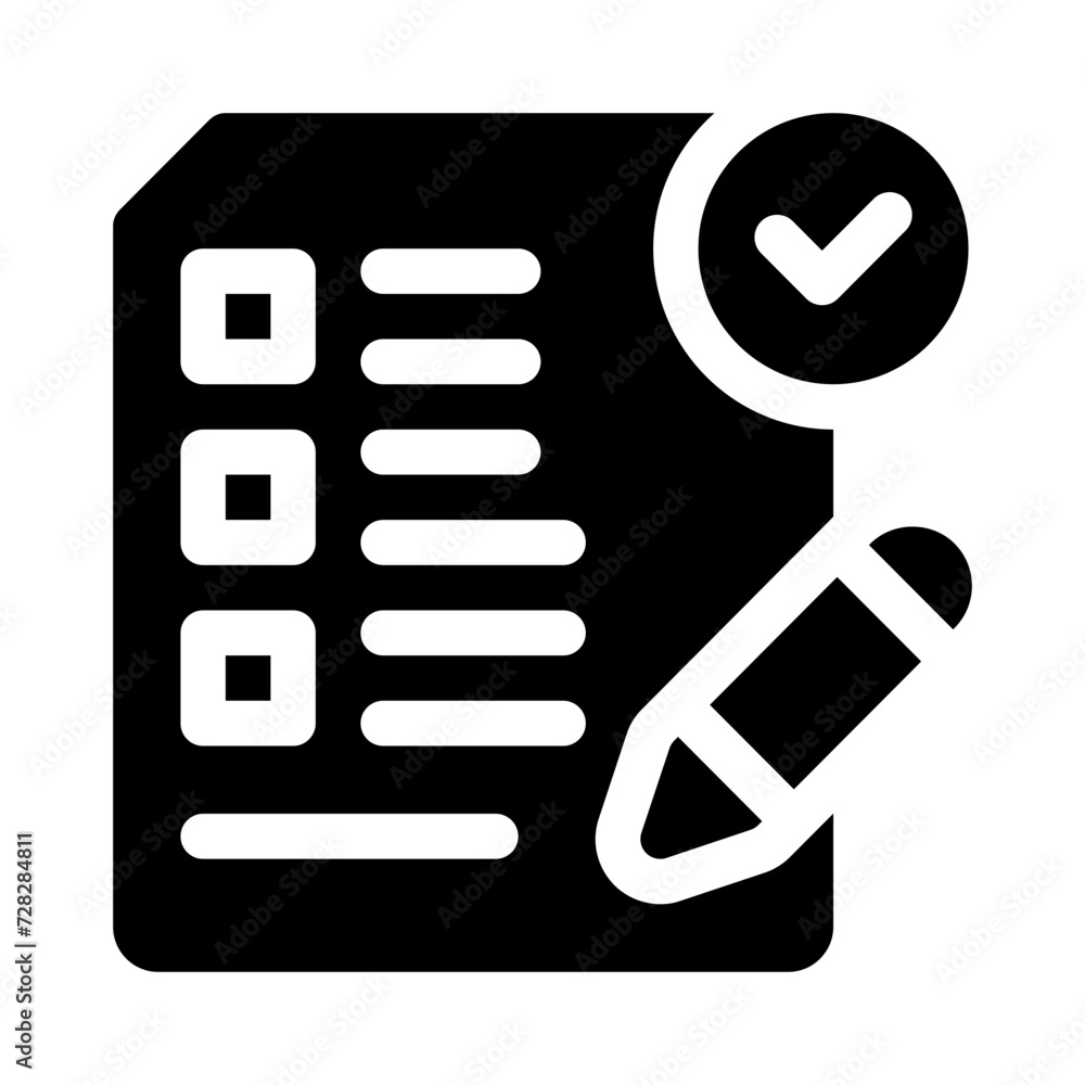 checklist glyph icon checklist glyph icon