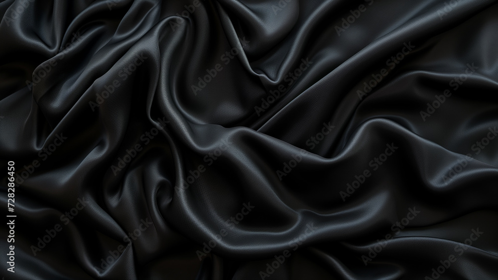 Mysterious Elegance: Black Matt Fabric Texture Mysterious Elegance: Black Matt Fabric Texture