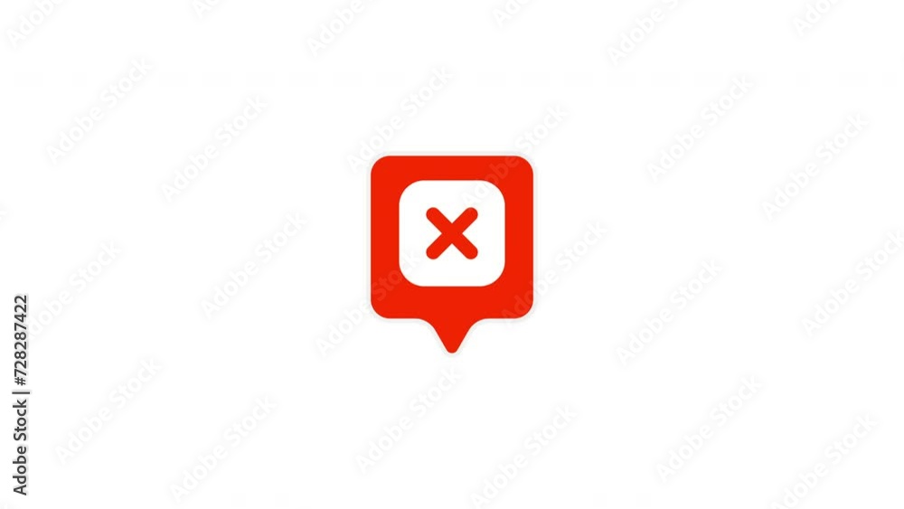 Modern red cross sign icon animation on a white background. 4k Video Modern red cross sign icon animation on a white background. 4k Video