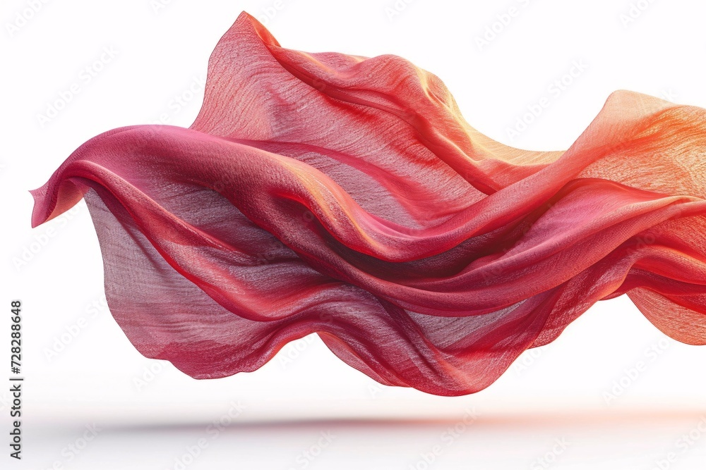 Fashionable Flares Pink Scarf in the Wind Generative AI Fashionable Flares Pink Scarf in the Wind Generative AI
