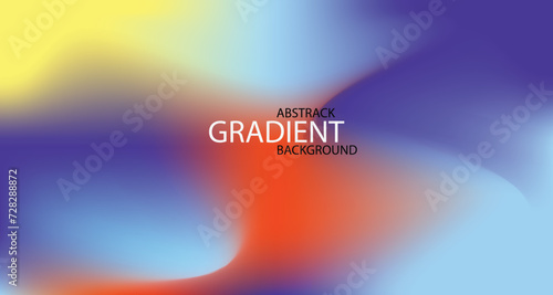 Gradient abstract background blue red yellow color, technology digital futuristic internet network connection, ai big data science tech, future illustration vector