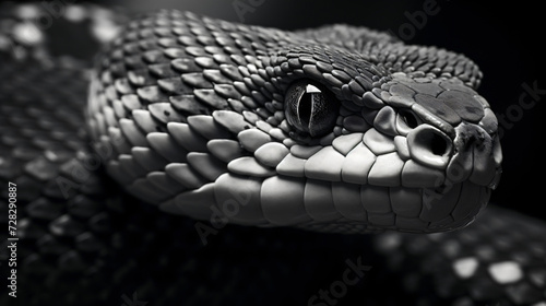 Black and white rattlesnake