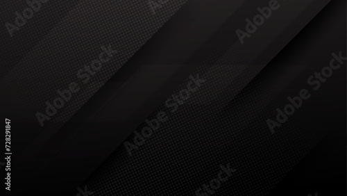 abstract black background with halftone and diagonal stripes. vector illustration