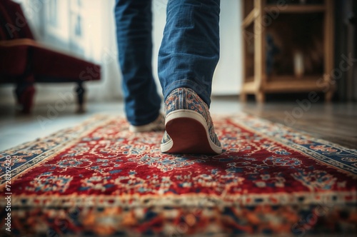 Clumsy Man's Home Carpet Fall Causes Injury