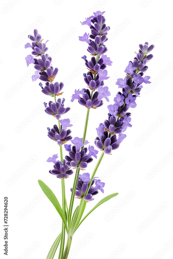 lavender flower isolated on white background