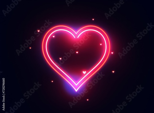 a heart neon sign  neon  love  symbol png and vector