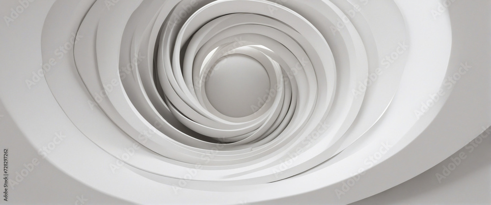 3d render. Abstract background, simple twisted torus inside the white studio. Modern minimalist wallpaper. Light and shadow 3d render. Abstract background, simple twisted torus inside the white studio. Modern minimalist wallpaper. Light and shadow