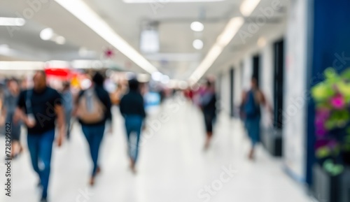 people walking in a mall, shopping in a mall