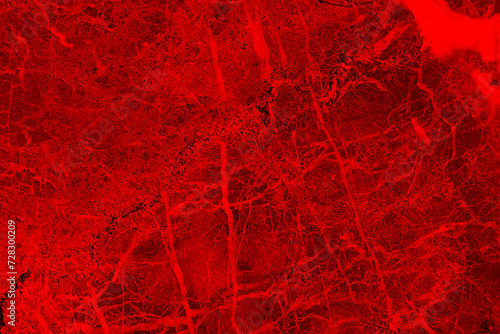 Red marble grunge background. Abstract red texture. Old scratched bright red paint surface wide texture. Dark scarlet color gloomy grunge abstract widescreen background photo
