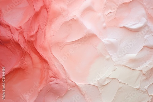 Ethereal Elegance: Delicate Draped Fabric in Soft Peach and Cream - Generative AI © Gelpi