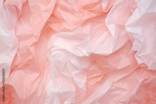 Wallpaper Mural Blush Harmony: Soft Pastel Folds of Fabric in Romantic Pink Shades - Generative AI Torontodigital.ca