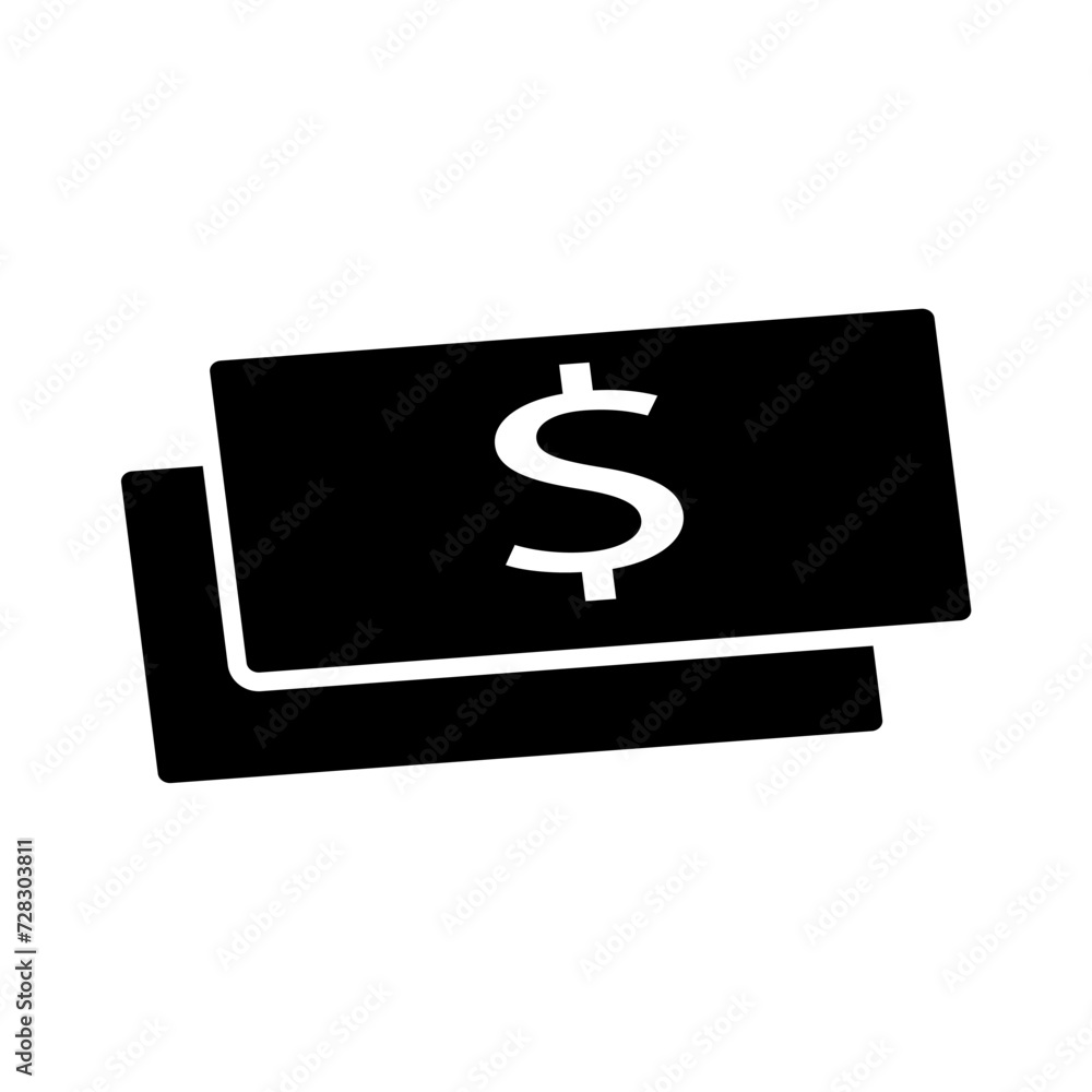 Paper money icon design vector template Paper money icon design vector template