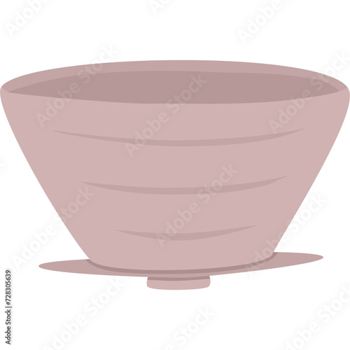 flat bottom dripper brewer, pour coffee equipment, flat design, coffee maker, illustration vector