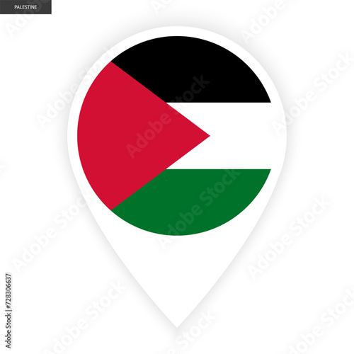 Free Download Palestine marker icon on white background. Palestine  pin icon isolated on white background. - GFXLoad