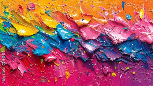 Colorful Chaos A Paint-Splattered Masterpiece for the Month of May Generative AI