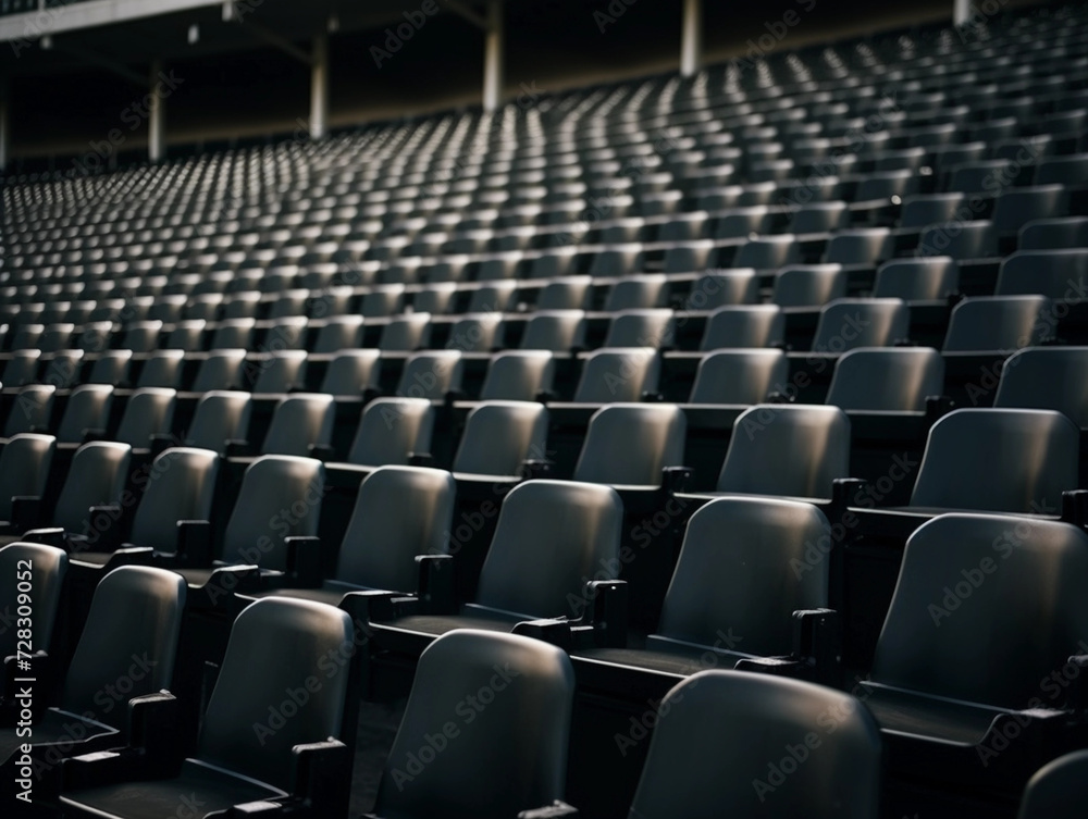 Naklejka premium rows of chairs