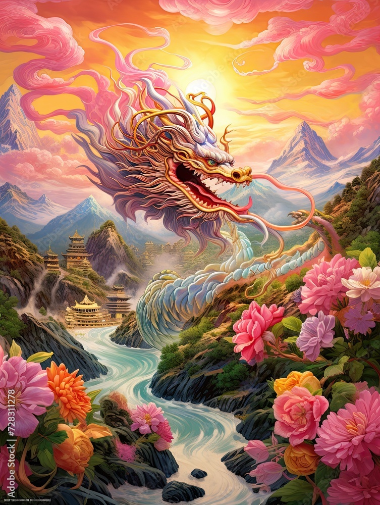 Roaming Dragons of the Asian Dragon Festival: A Whimsical Tapestry Across Rolling Hills