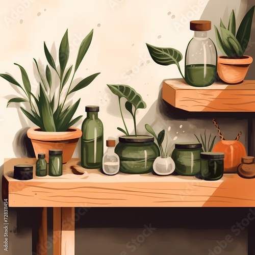Serene Indoor Plant Shelf