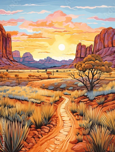 Australian Outback Landscapes National Park Art Print: Iconic Outback Reserves Magnificence