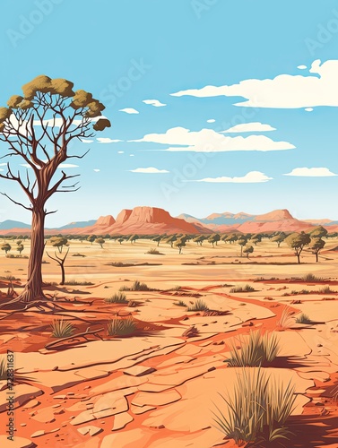 Iconic Australian Outback Landscapes: National Park Art Prints & Reserves