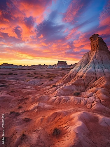 Bohemian Desert Vistas: Twilight Landscape of Dusk-Imbued Desert © Michael