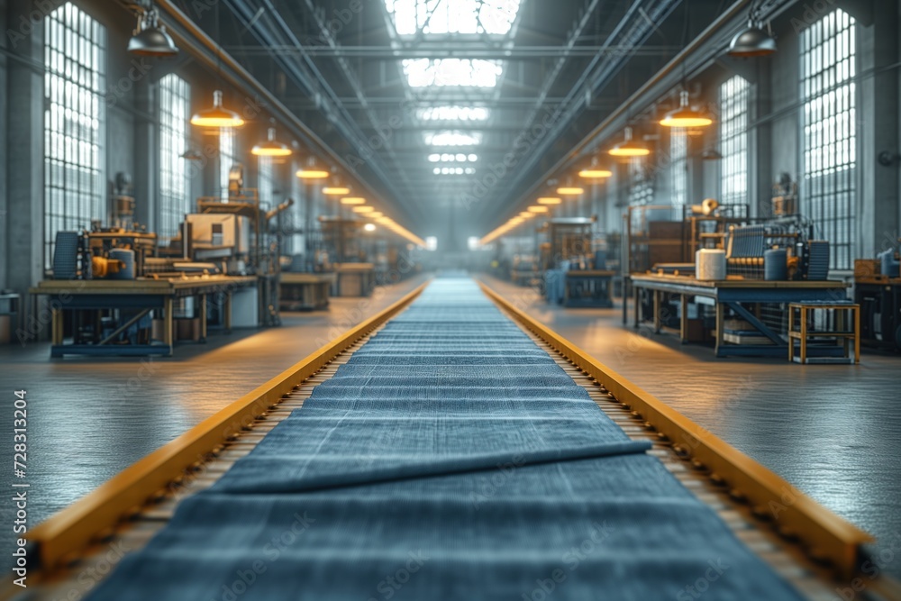 Fototapeta premium textile production factory interior