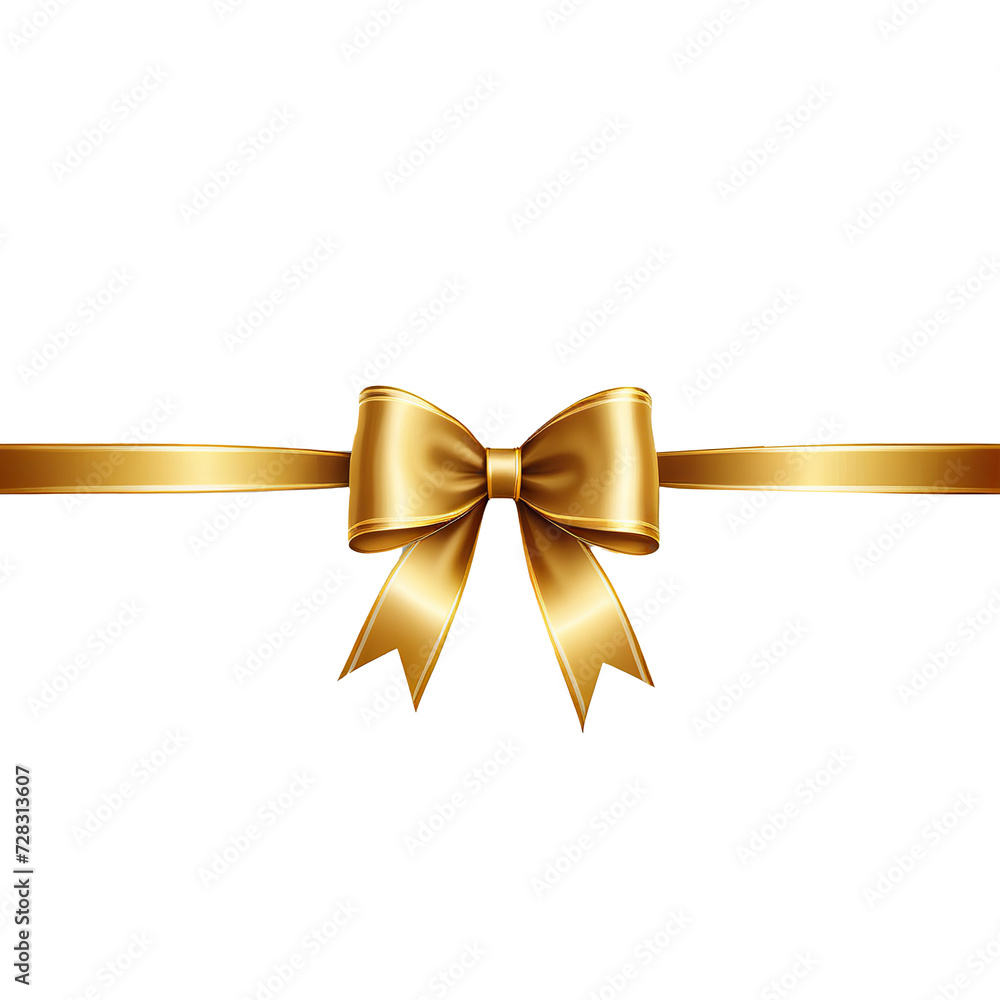 Decorative Golden Bow: A Vector Illustration isolated on white background Decorative Golden Bow: A Vector Illustration isolated on white background