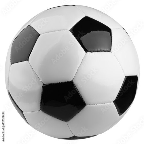 Soccer ball  Football  isolated on white background  full depth of field
