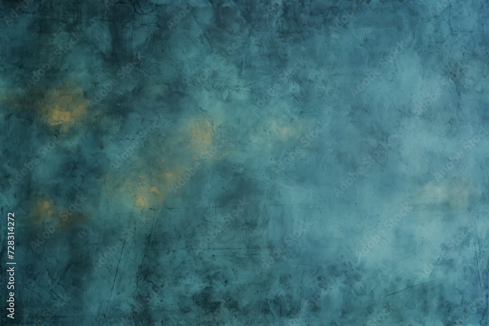 Abstract grunge blue texture with gold accents for backgrounds