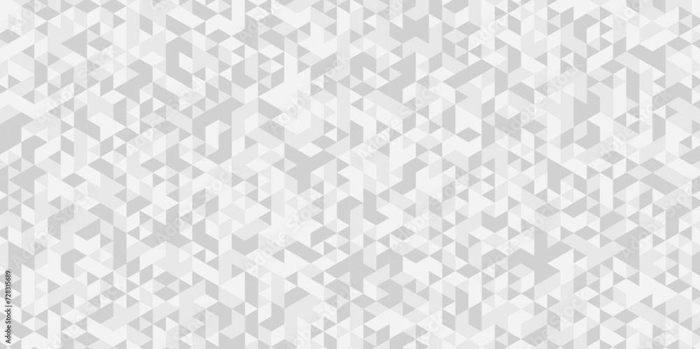 Seamless geometric pattern square shapes low polygon backdrop background. Abstract geometric wall tile and metal cube background triangle wallpaper. Gray and white polygonal background. Seamless geometric pattern square shapes low polygon backdrop background. Abstract geometric wall tile and metal cube background triangle wallpaper. Gray and white polygonal background.