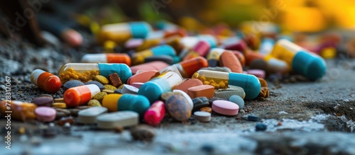 Improper disposal of expired medicine is advised against, including putting them in trash or water sources. photo