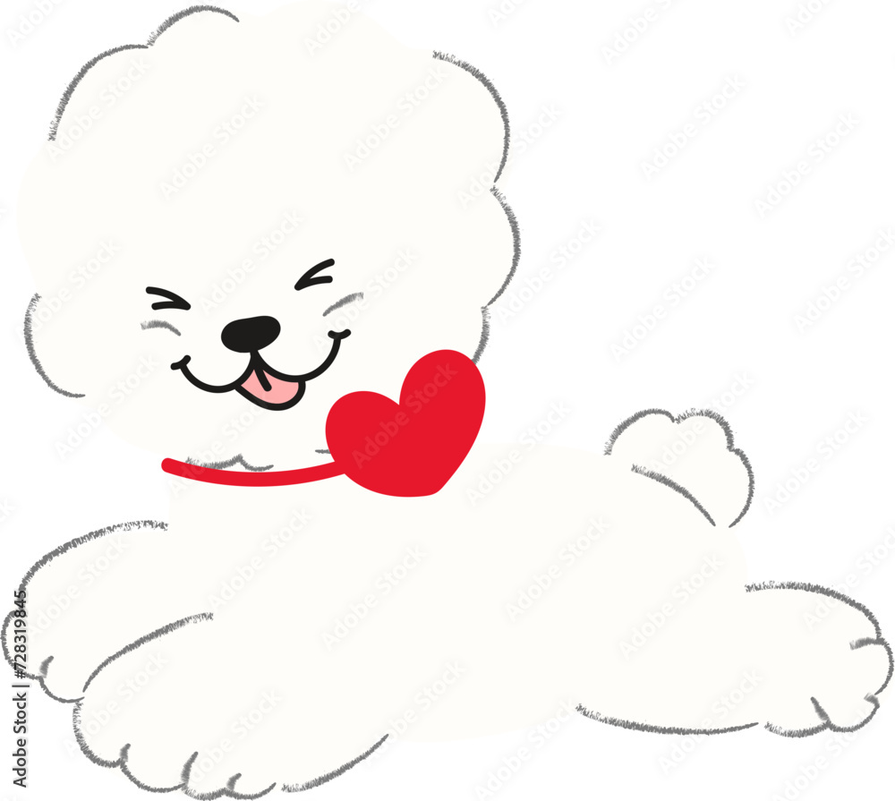 Cute dog clipart vector Cute dog clipart vector