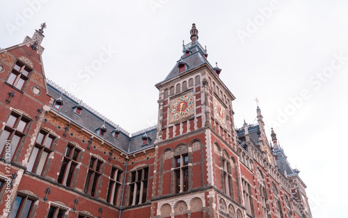 Discovery of the historic city center of Amsterdam and its monuments, Netherlands