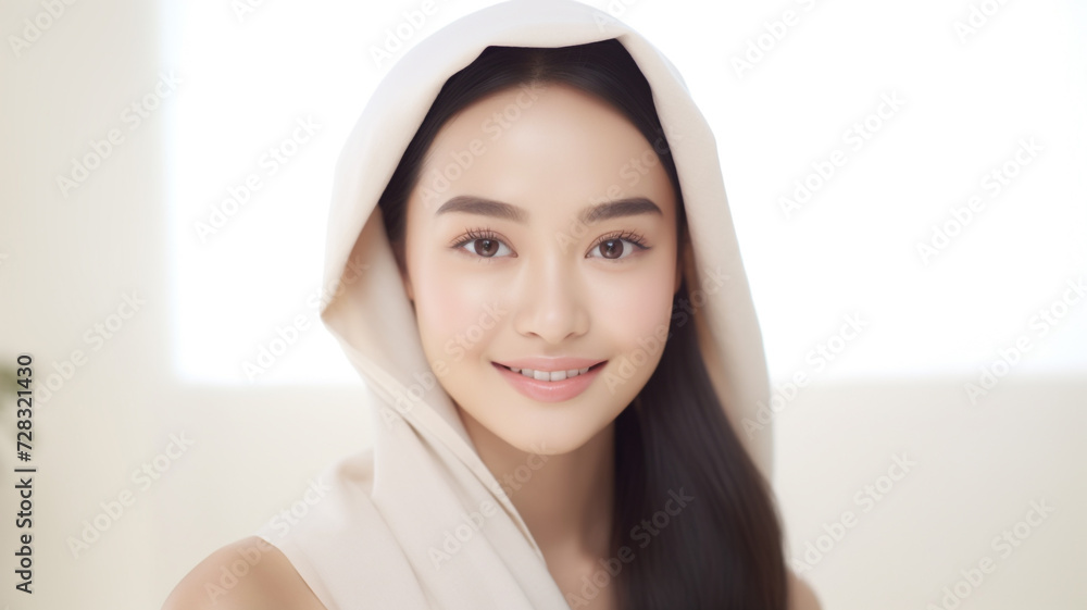 Asian woman for skincare products. Fresh face beautiful. Asian woman for skincare products. Fresh face beautiful.