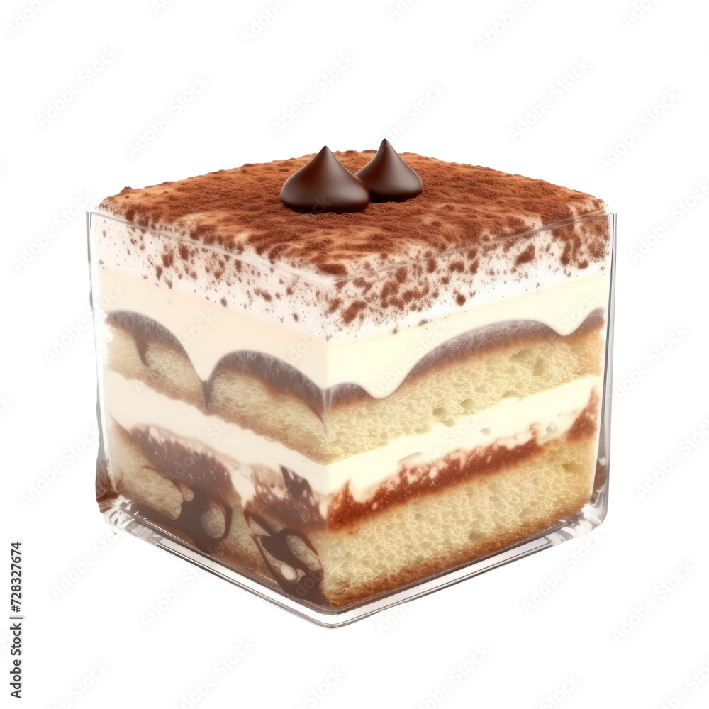 Tiramisu PNG Cutout, Generative AI Tiramisu PNG Cutout, Generative AI